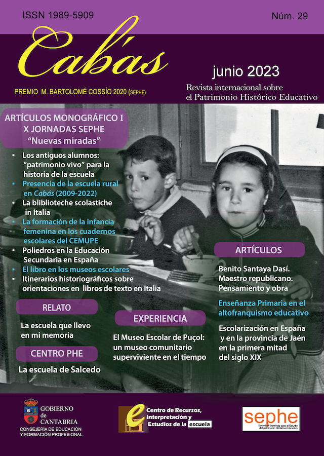 Presencia de la escuela rural en Cabás (2009-2022)